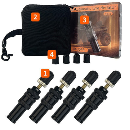4Pcs Tyre Deflators Air Deflator Tire Valve Core Tool for Bike Motorcycle Auto