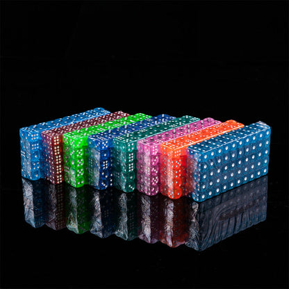 100PCS 14mm 6-Sided Colored Dice Set Bulk Game Dices for Board Games