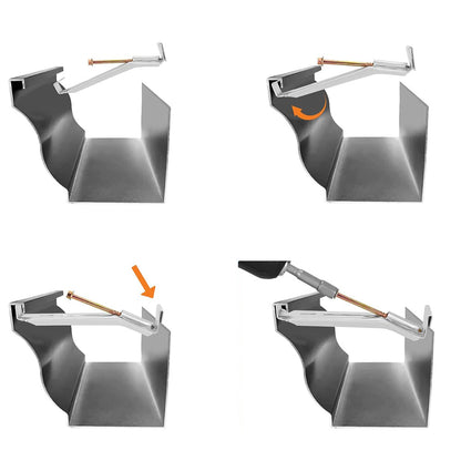 20 Pack Quick Rain Gutter Hangers Clip Style Bracket