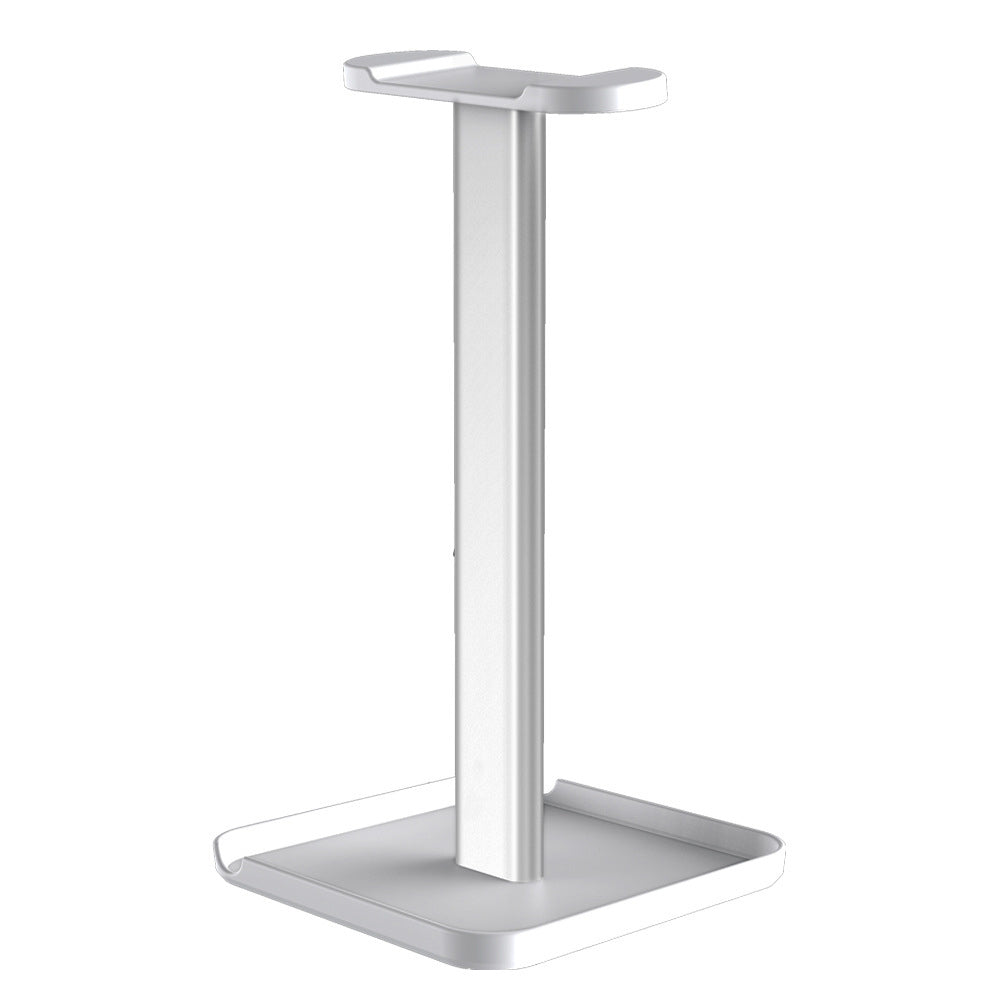 2-in-1 Gaming Headphone Stand Phone Holder Rack for Desk Display Rack White