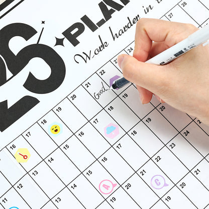 2026 Daily Wall Planner Full Year to View Calendar Home Office School