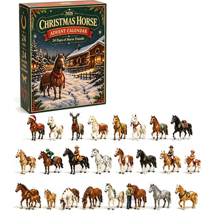 2D Acrylic Horse Figure Christmas Advent Calendar