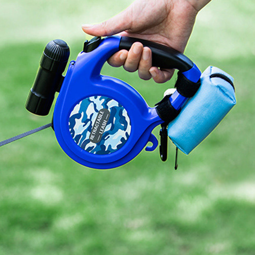 Dog Poop Bag Dispenser Pet Waste Bag Holder for Puppy Walking Cleanup Blue