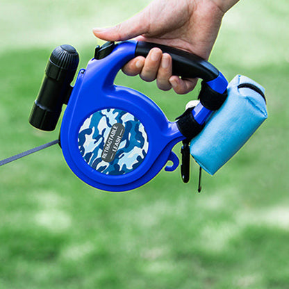 Dog Poop Bag Dispenser Pet Waste Bag Holder for Puppy Walking Cleanup Blue