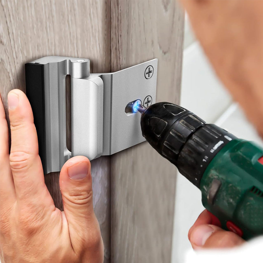 4 Pack Home Security Door Lock Door Reinforcement Lock -Silver
