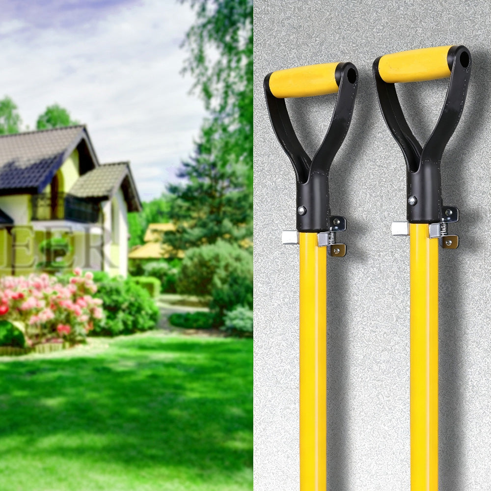 10 Pack Wall Mount Spring Grip Broom Tool Holder Storage Rack
