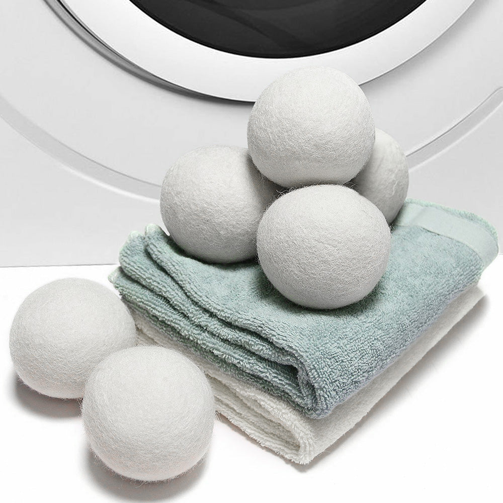 6 Pack Wool Dryer Balls for Softer Laundry and Reduced Static