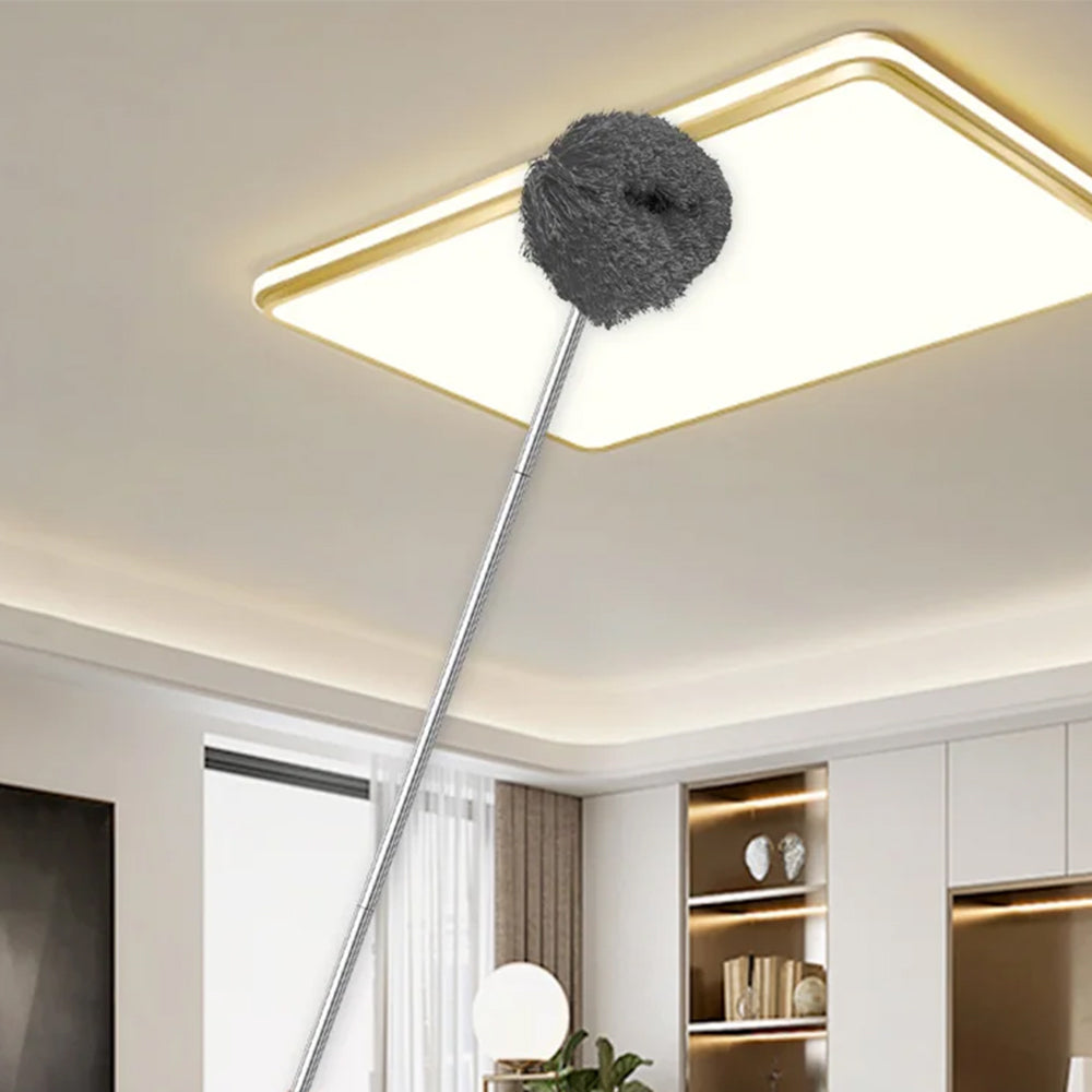 Adjustable Ceiling Fan Cleaner Duster Microfiber Duster for Walls Door Window Top Cleaning Gray