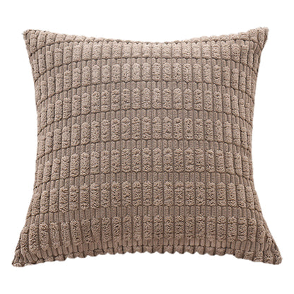 2Pcs Set Throw Pillow Covers Neutral Decorative Pillowcase for Couch Bed Sofa Light Brown