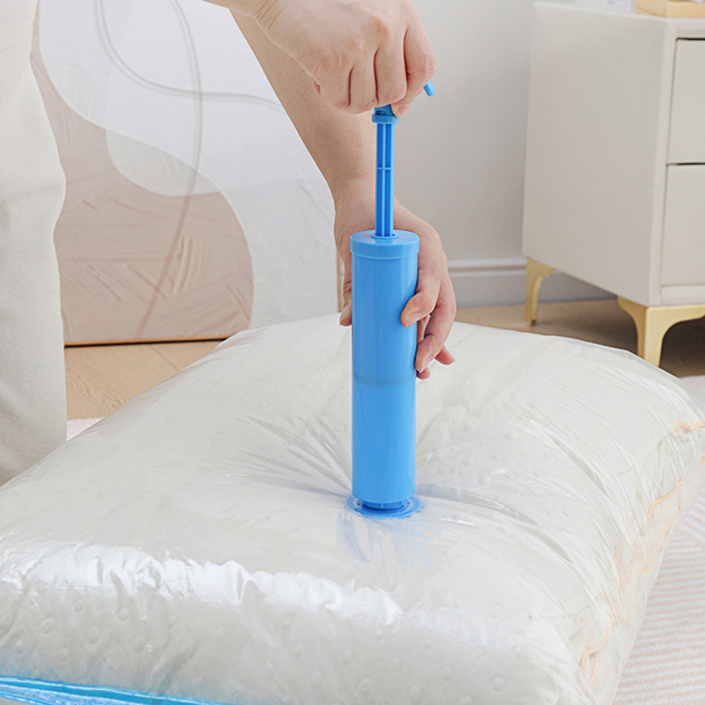 5 Pack Vacuum Storage Bags with Hand Pump Space Saver Compression for Home Use