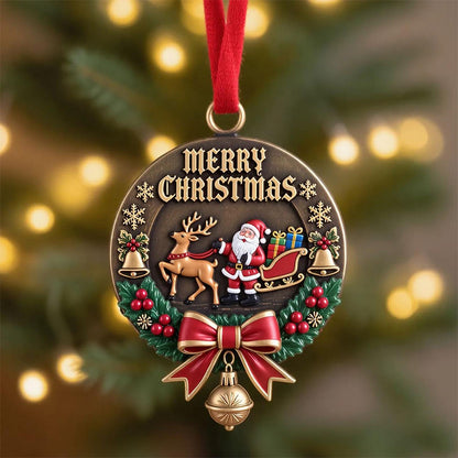 6 Piece Acrylic Christmas Tree Ornament Hanging Decoration Set