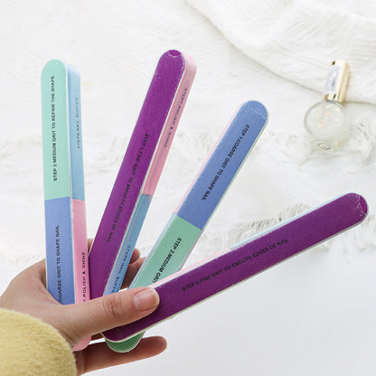 5 Pack 7 Way Nail Buffer for Polishing Nail Buffing Tool