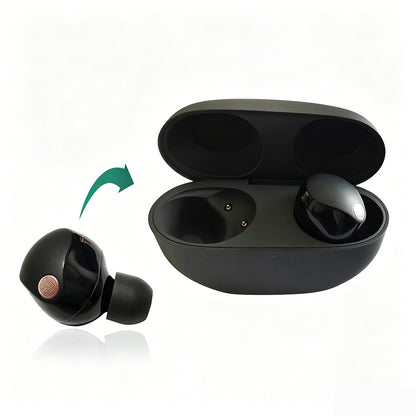 16 Pcs Memory Foam Ear Tips for Sony WF-1000XM6 XM5 XM4 Earbuds-Black
