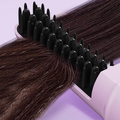 Cordless Rechargeable Hair Straightener Brush Mini Fast Heating Comb For Travel