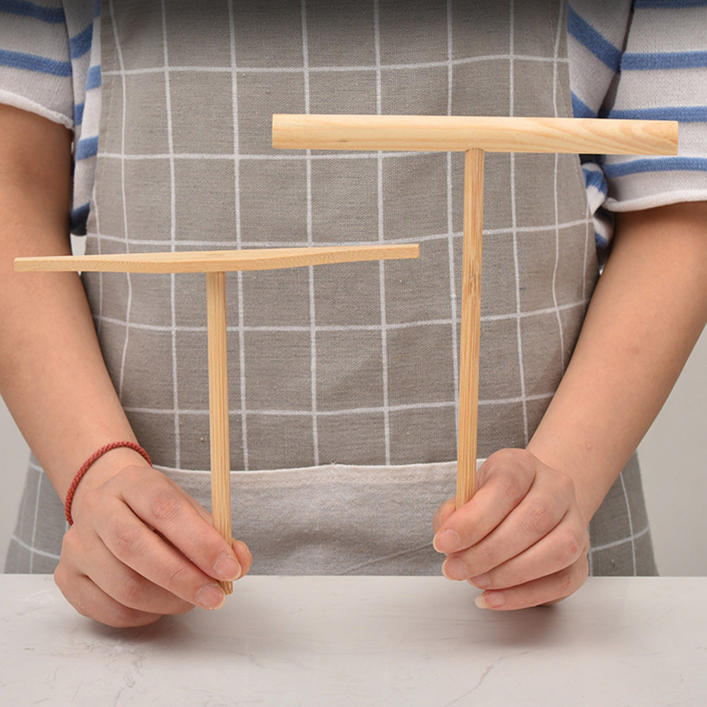 Three Piece Wooden Crepe Spreader Set