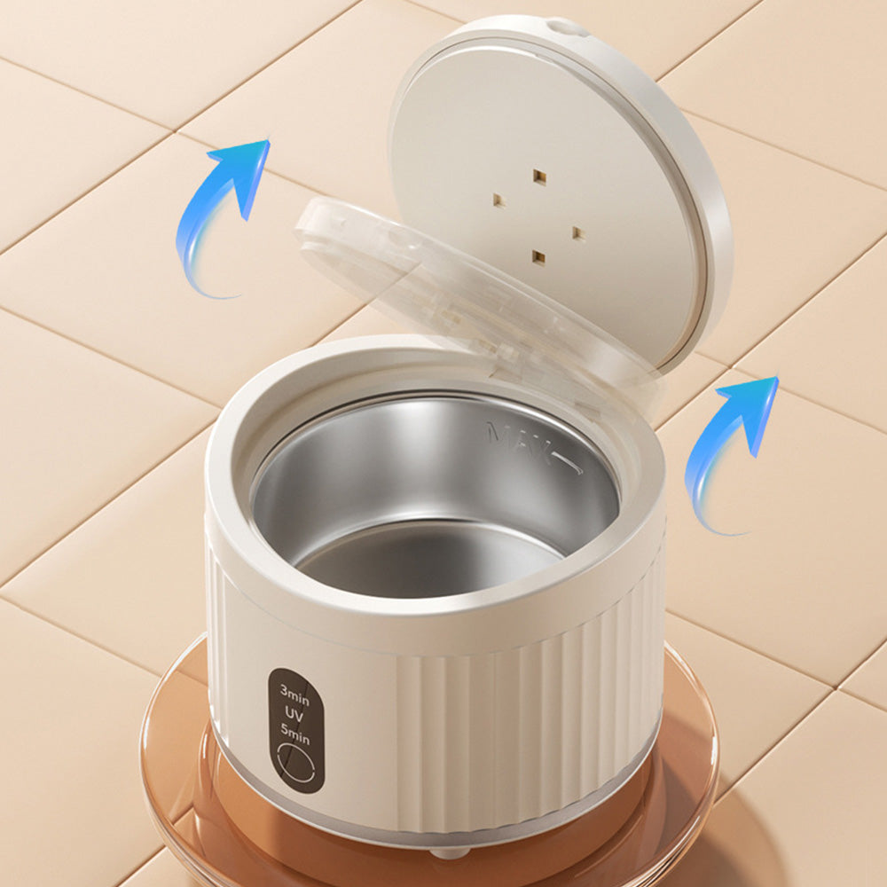 Ultrasonic Retainer Cleaner for Dentures Jewelry - White