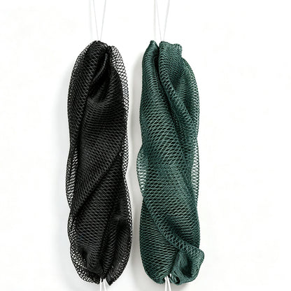 2Pcs African Net Sponge Nylon Bath Scrubber-Green