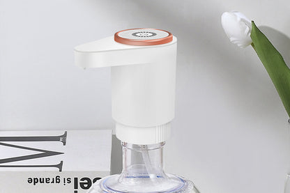 Electric Water Bottle Pump Automatic Dispenser For Kitchen Camping-White