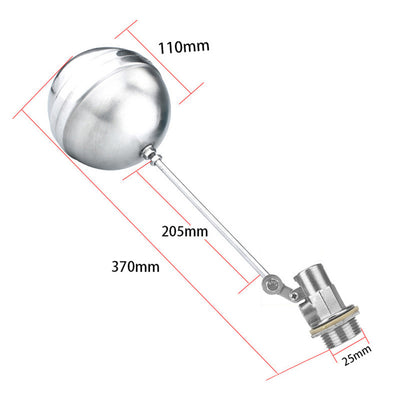 2Pcs 304 Stainless Steel Automatic Water Level Float Valves-DN20