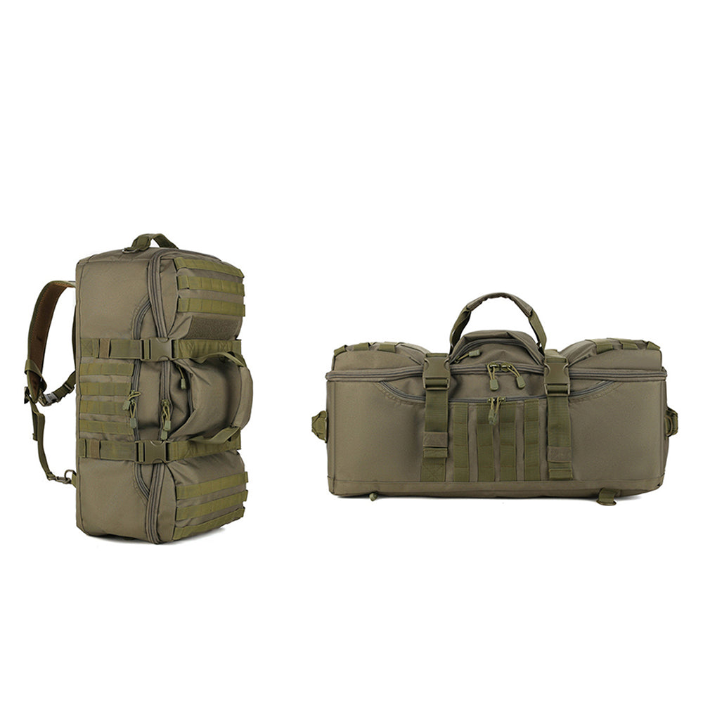 60L Military Tactical Backpack Trekking Rucksack Travel Sports Duffle Bag Green