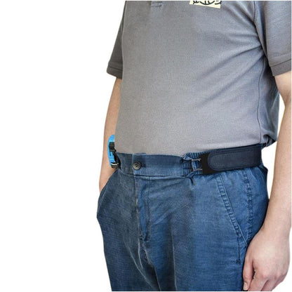 2Pcs Elastic Belt Adjustable No Buckle Belt for Daily Use-Black