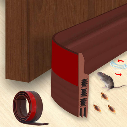 Rubber Door Draft Stopper Under Door Sealer Noise Blocker Sound Proof Draft Guard