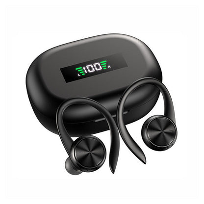 Wireless Bluetooth Earphones Ear Hoop Headphones Sport Gym Earbuds with Mic