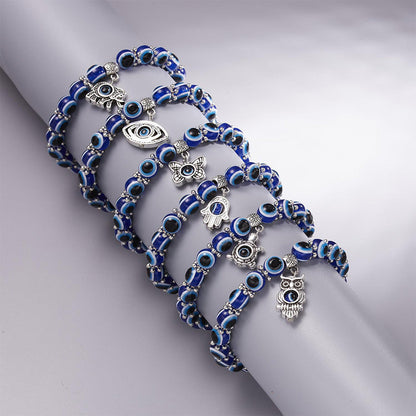 6Pcs Turkish Evil Eye Bracelet Greek Style Bangle Fashion Jewellery
