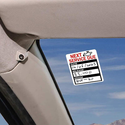 120Pcs Oil Change Reminder Stickers 2-inch Static Cling Next Service Due Labels for Car Auto Vehicle Window