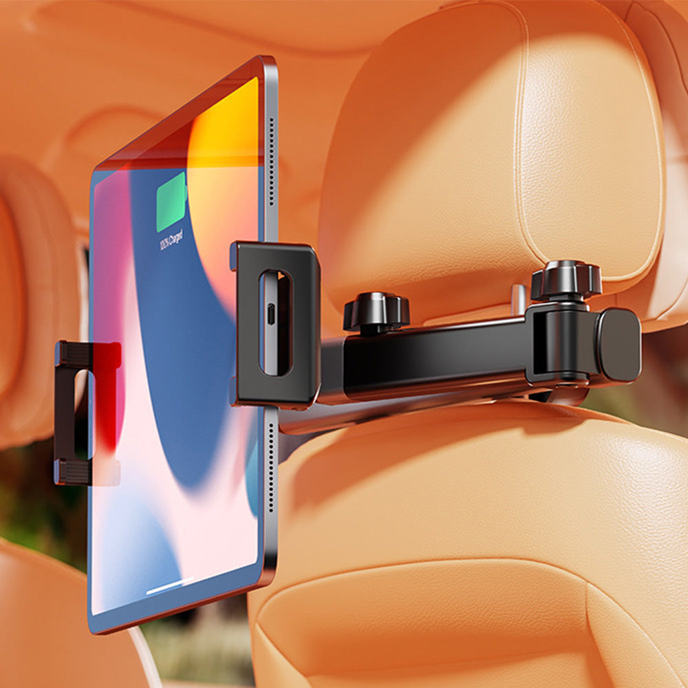 Universal 360 Degrees Extendable Car Headrest Tablet Holder For iPhone iPad