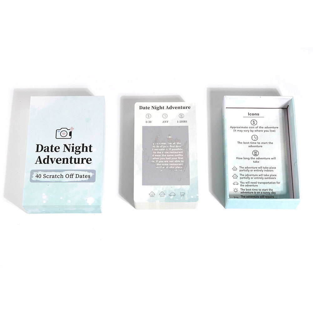 40 Ideas Card Games Date Night Adventure Scratch Off Card Board Game For Couples