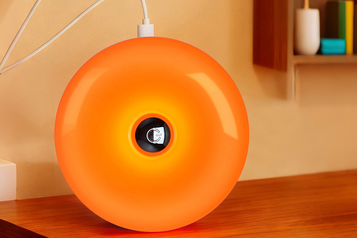 Donut Table and Wall Lamp with Touch Dimming - Orange