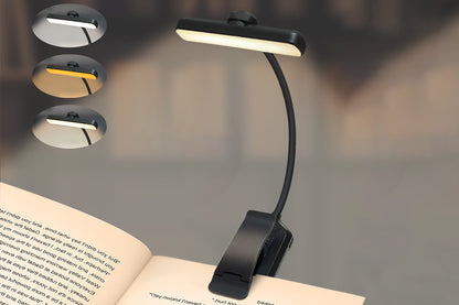 Rechargeable Book Light with Stepless Dimming