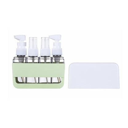 Portable 4-in-1 Travel Bottle Set for Toiletries-Green