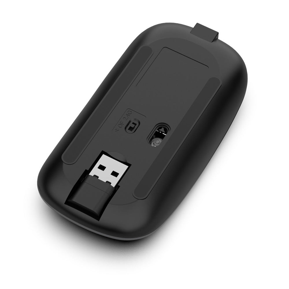 Rechargeable Bluetooth Wireless Keyboard and Mouse Set with Triple Modes for Multi-Device