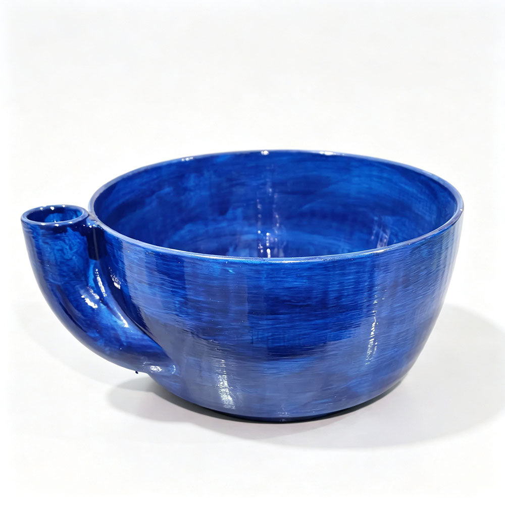 PLA Swirl Colander Bowl for Washing Draining and Serving - Blue