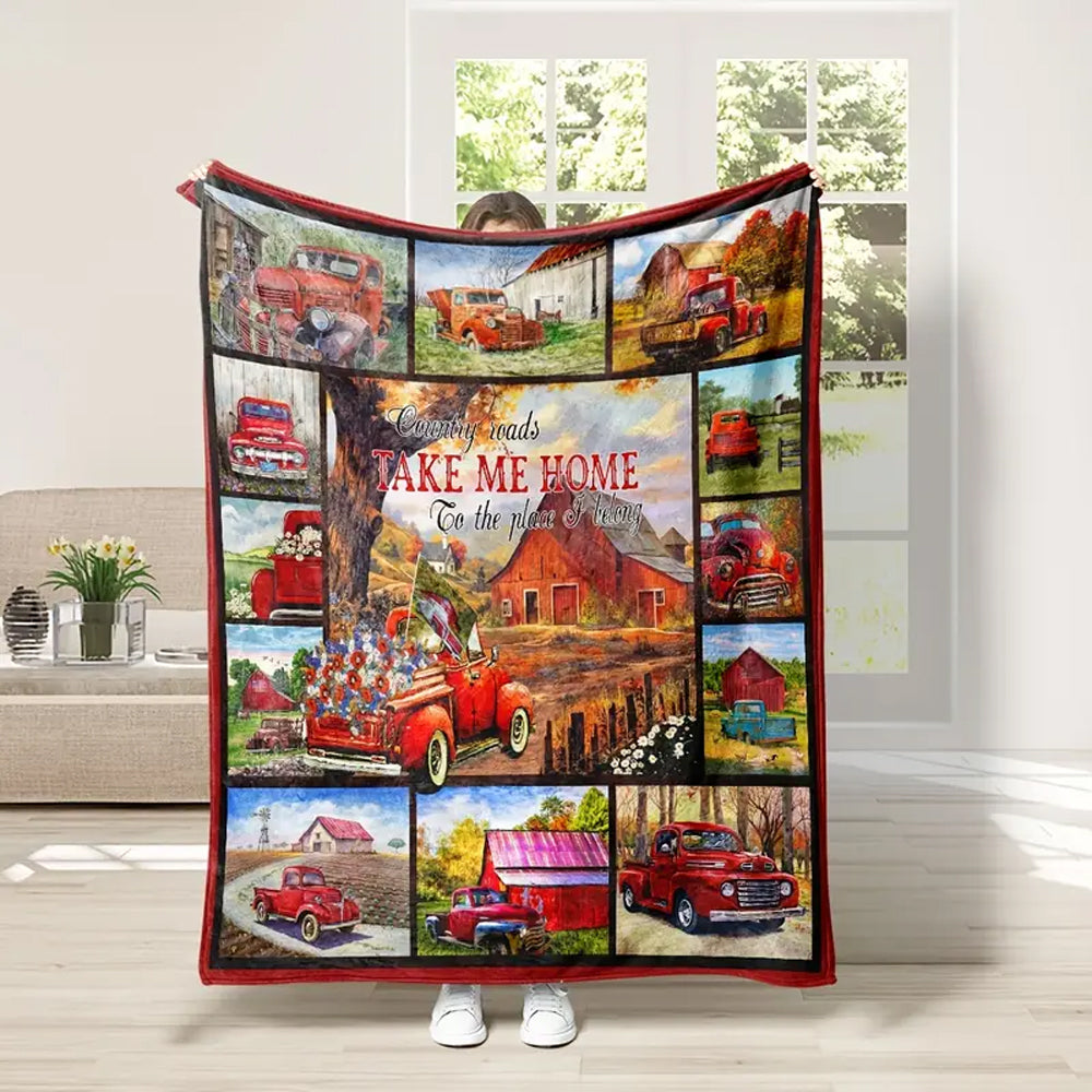 Christmas Throw Blanket Flannel Blankets for Couch Bed Sofa Style 2