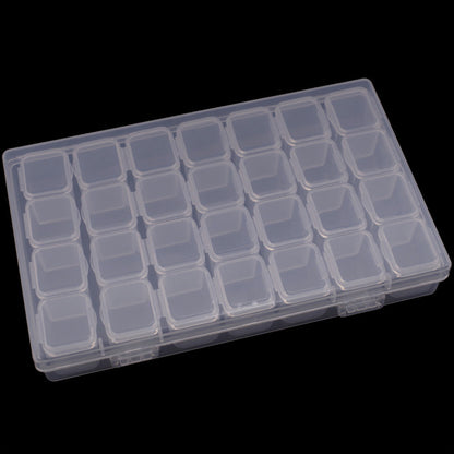 28 Grid Plastic Compartment Storage Box Container Jewellery Bead Craft Organiser