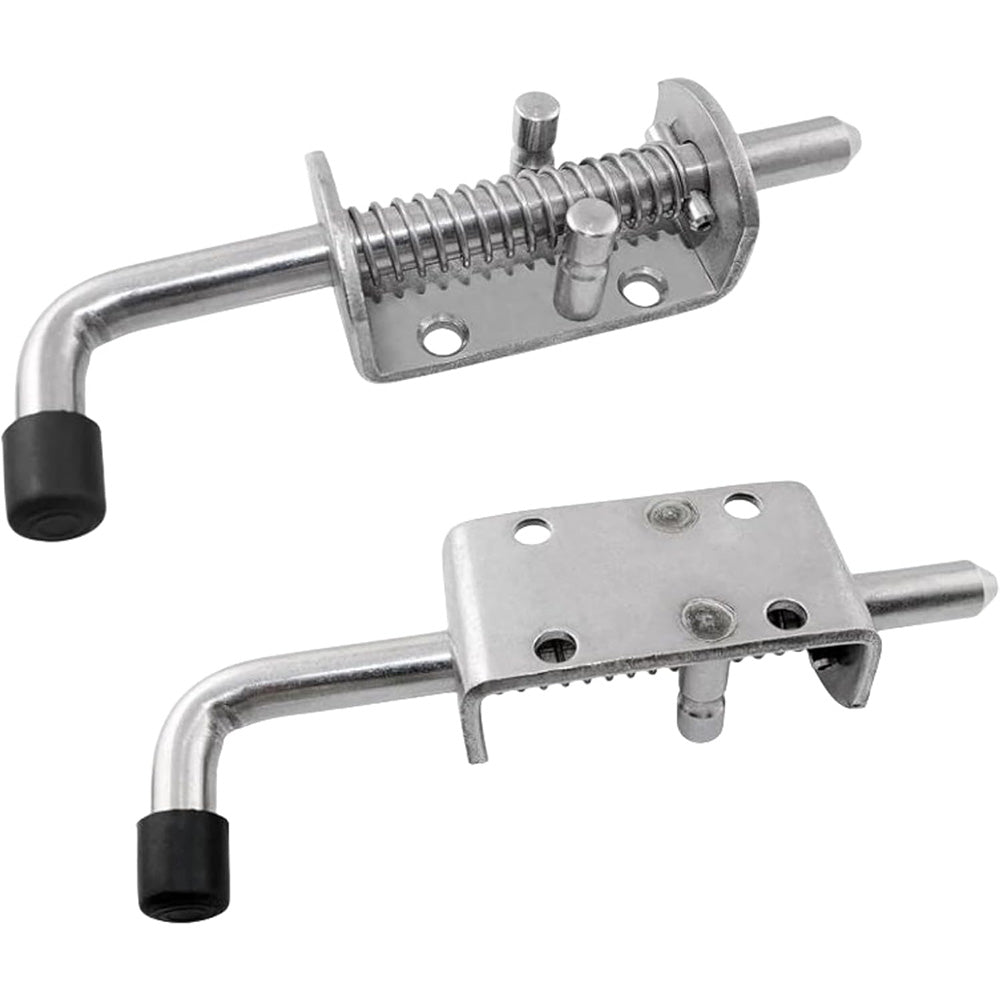 8 Piece Galvanized Iron Spring Bolt Latches 1.2 cm Dia 16.5 cm Long