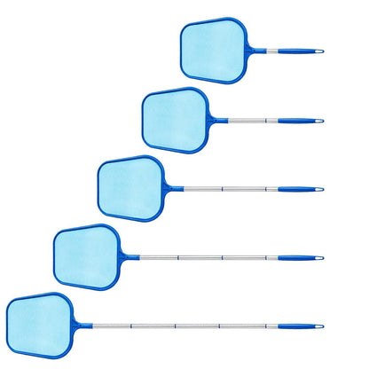 Pool Skimmer Net with 5 Pole Sections for Pools Spas & Hot Tubs