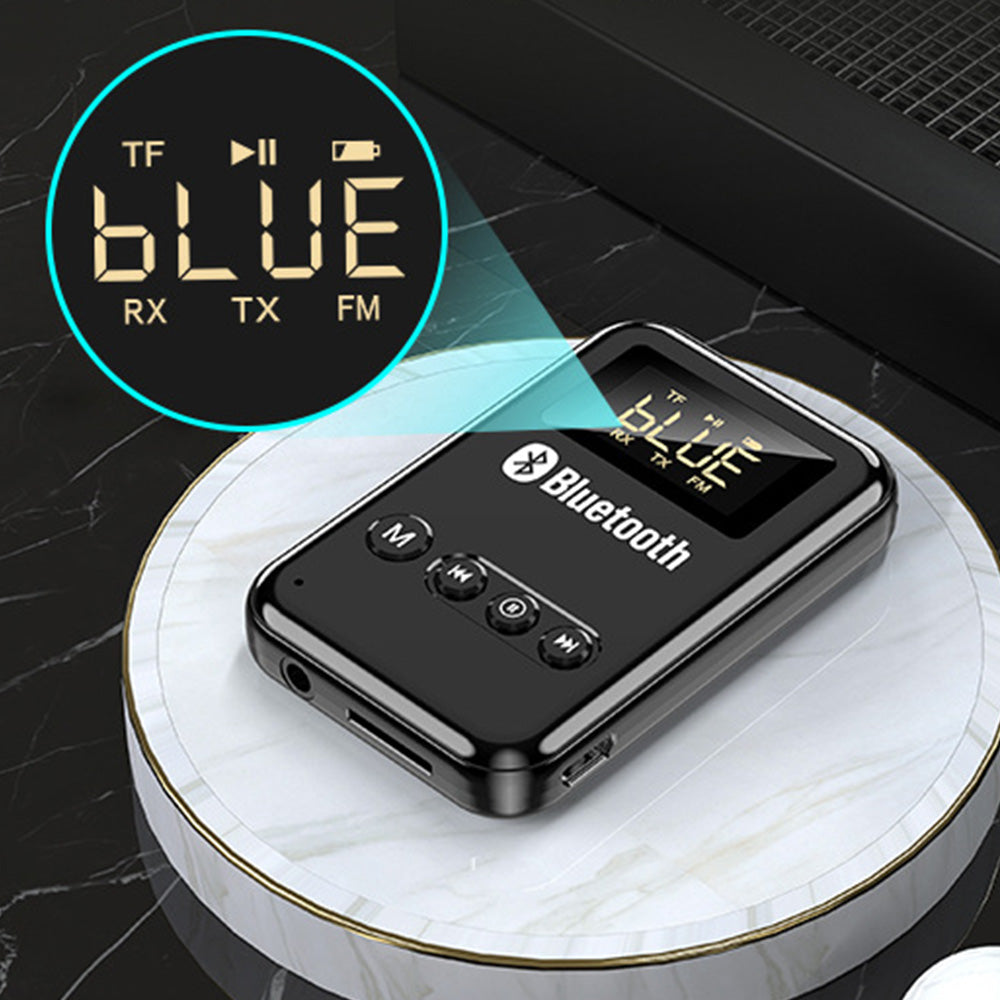 USB Bluetooth 5.0 Transmitter Receiver 4-in-1 Wireless Audio 3.5mm Aux Car Adapter