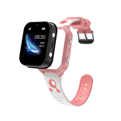 4G Smart Watch For Kids Water-resistant Video Call Positioning Alarm HD Touchscreen Smartwatch-White