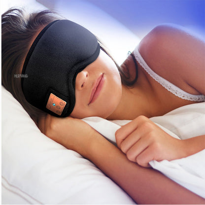 Sleep Mask Eye Mask Sleep Headphones Bluetooth 5.0 Wireless 3D Eye Mask -Black