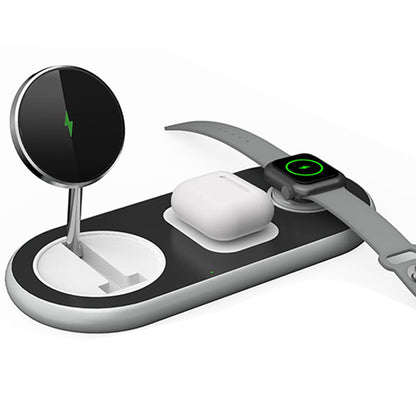 3-in-1 Wireless Charging Station for Wireless Charging Apple Devices Foldable Charger Dock Black