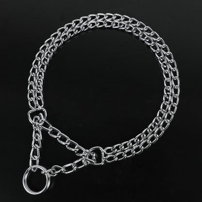 Dog Training Slip Collar Double-Row Chain for Large Dogs