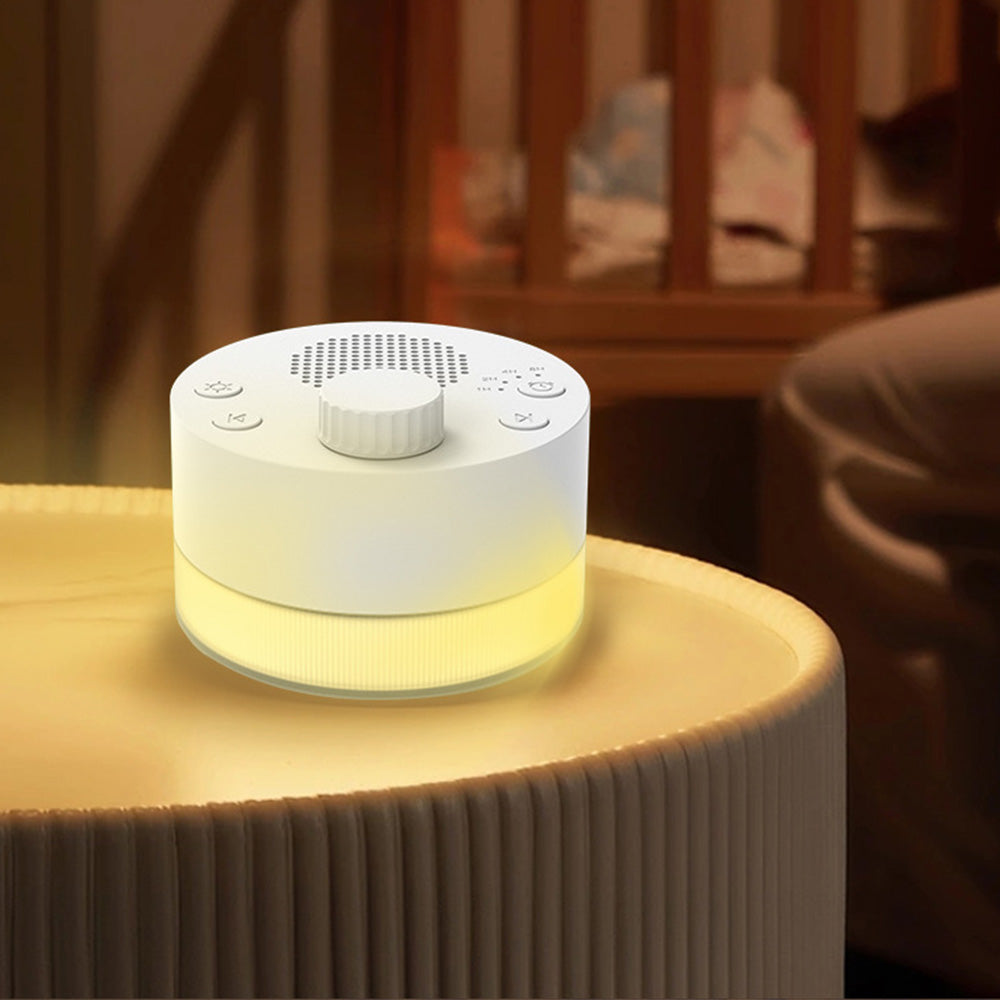 White Noise Sound Machine with 24 Soothing Sounds Sleep Sound Timer with Night Light