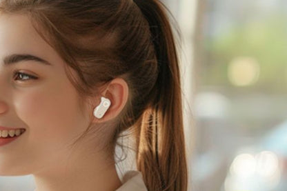 Bluetooth 5.3 Wireless Earbuds Hanging Ear Headphone With ENC Noise Canceling technology