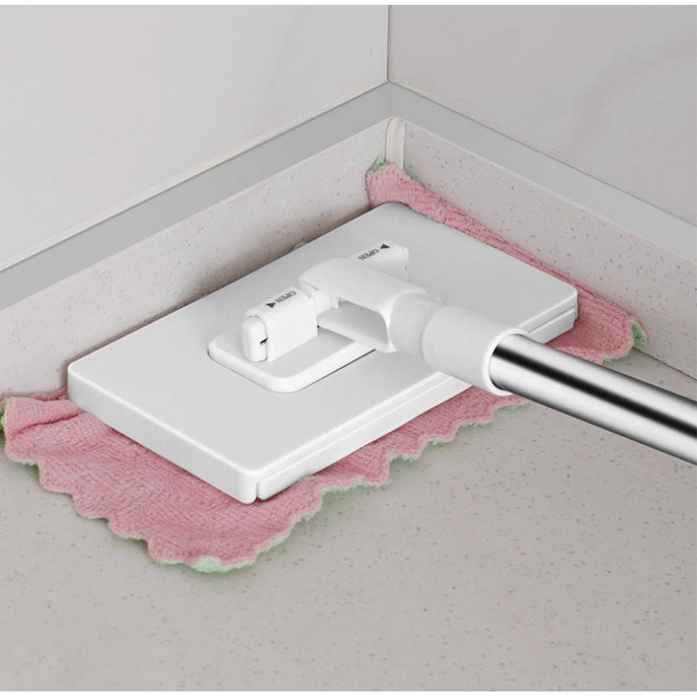 Mini Mop with 4 Reusable Cloths Wet and Dry Click Mops