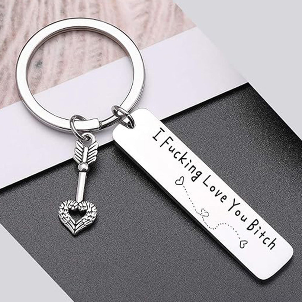 Best Friend Keychain Stainless Steel Key Chain for Friendship Gifts