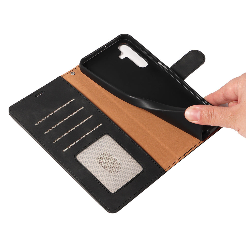 RFID Protective Flip Wallet Case for Samsung A17 A37 and A57 - Black